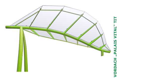 Glasatelier Schönefled - Vordach 